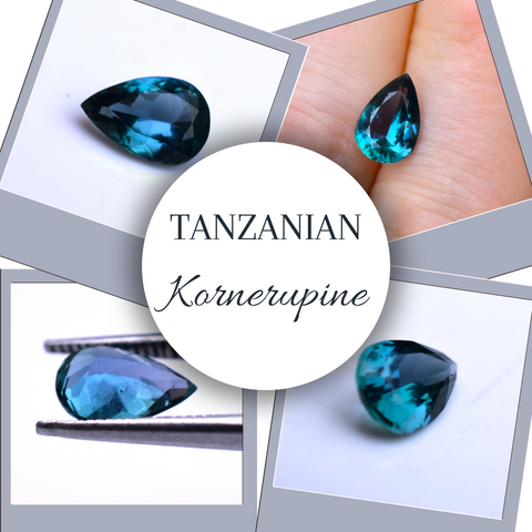 Teal blue kornerupine
