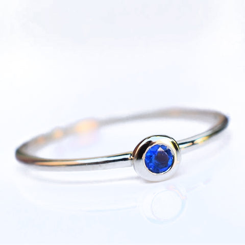 14K Hauyne Stacking Ring